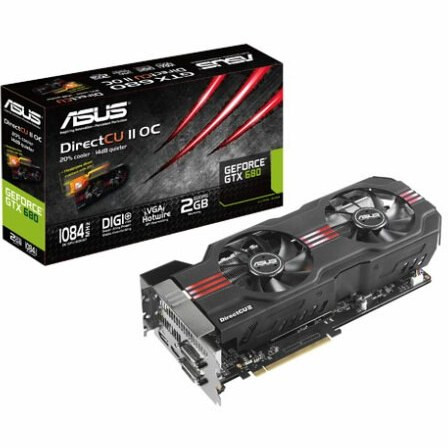 کارت گرافیک ایسوس مدل GeForce GTX 680-2GD5 2G DDR5(در حد نو با کارتن و متعلقات)
